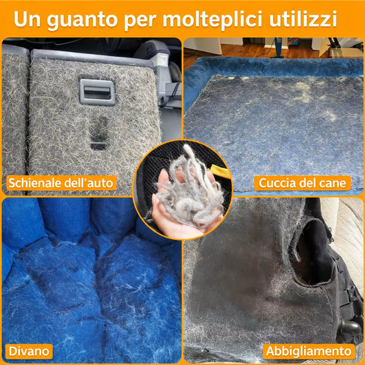 Guanto magnetico peli cane - gatto